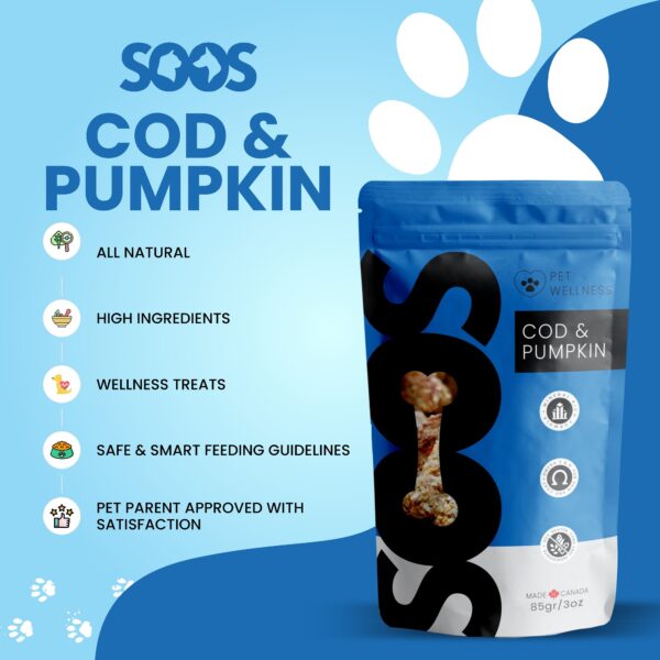 Cod & Pumpkin Treats - Soos Wellness