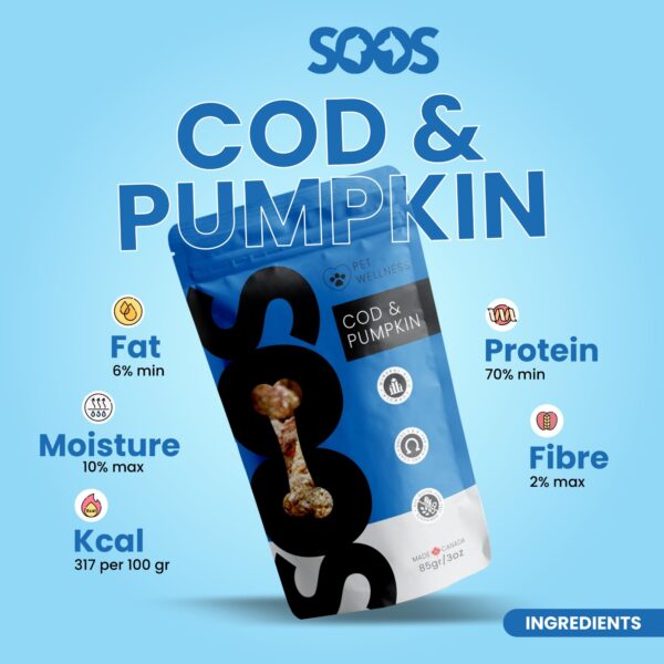 Cod & Pumpkin Treats - Soos Wellness