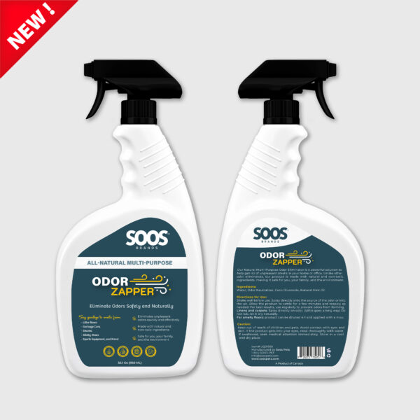 Soos Odor Zapper - All Natural Multi-Purpose Odor Eliminator -  950ML