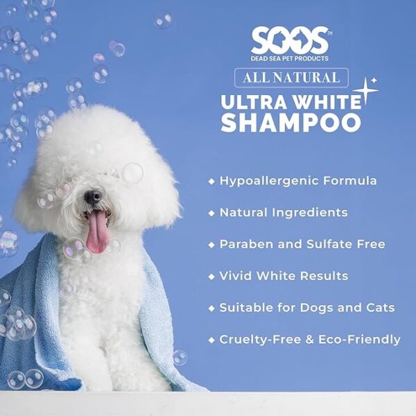 All Natural Ultra White Hypoallergenic Shampoo For Dogs And Cats